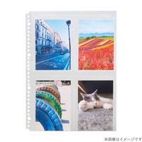 myfa（ミファ）コレクションポケット 4ポケット A4 30穴 L判・ハガキ用 10枚入 1セット（10袋）リヒトラブ