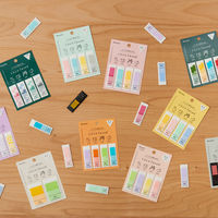 フィルム付箋 ココフセン COLOR M パステル カタヌキ 25枚×4ケース CF-1201 2冊 カンミ堂