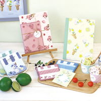 ラボクリップ ドルチェーノ ジェラートカフェ ミニレターセット グリーン（便箋10枚+封筒5枚）B22-GCML01-GR 勝竜社