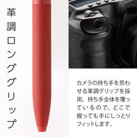 ぺんてる Calme（カルム） 油性ボールペン 0.5mm レッド軸 赤 2本 BXA105B-B