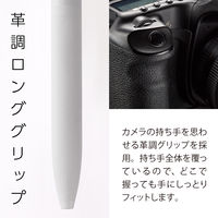 ぺんてる Calme（カルム） 油性ボールペン 0.7mm グレイッシュホワイト軸 黒 2本 BXA107W-A