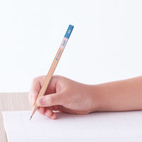 かきかたえんぴつ　きれいに消える　ippo（イッポ）　2B　六角軸　ナチュラル（鉛筆×6、モノ学習用消しゴム×1）　PPB-711C　2個　トンボ鉛筆