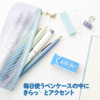 プラス 消しゴム エアイン ネオンカラー ブルー 青 ER-100AC 3個