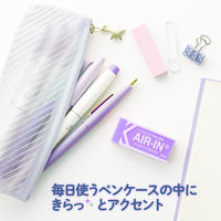 プラス 消しゴム エアイン ネオンカラー バイオレット 紫 ER-100AC 3個