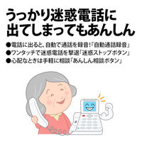 SHARP コードレス電話機あんしん機能強化モデルJD-AT91CW[子機2台]