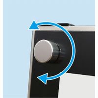 常磐精工 ポスター用スタンド看板パンフレットケース付 B2両面ブラック(屋外用) ウエイトアーム・水タンクセット（直送品）