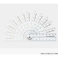 ミドリ マルチ定規＜３０ｃｍ＞　透明 42266006 10本（直送品）