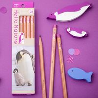 トンボ鉛筆 かきかた鉛筆ハローネイチャー2 ペンギン2B KB-KHNEP2-2B 1ダース(12本入)