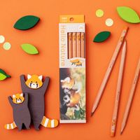 トンボ鉛筆 かきかた鉛筆ハローネイチャー2 レッサーパンダ2B KB-KHNLP2-2B 1ダース(12本入)