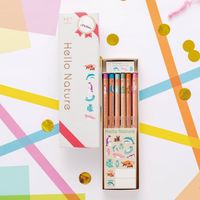 トンボ鉛筆 かきかた鉛筆ハローネイチャー2 ギフトセット2B MP-KHN2-2B 1セット