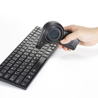 電動エアダスター コンパクト 風力2段階調整 ブラシノズル CD-ADE7BK 1個 サンワサプライ