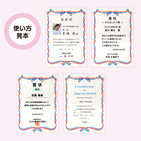 オキナ OA対応用紙 リボン柄 A4 210×297mm SRA401 1袋（10枚）