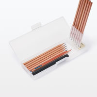 無印良品 鉛筆 赤/青 1本 1セット（50本） 良品計画