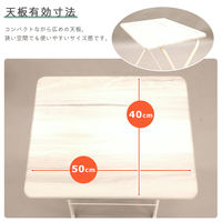 エイ・アイ・エス 折畳テーブル M 幅500×奥行480×高さ700mm グレー FT-08M GY 1台（直送品）