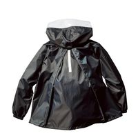 クロダルマ バッグインレインコート ブラック LL 47417-49-LL 1枚（直送品）