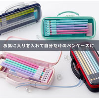 レイメイ藤井 トップライナーペンケース クリア ライトピンク FSB1187Q 1個（直送品）