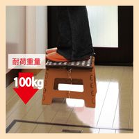 トレードワン セノ・ビー がっしり君 高さ22cm 奥ワイド 折り畳み踏み台 耐荷重100kg BR 30208 1セット（2個）