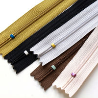 YKK Y.K.K　ポーチ用ファスナー　シックカラー　20cm　5色セット　3CF20-COMIX-1　5本入/5袋セット（直送品）