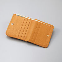 オフィススリーワークス 良品工房 日本製牛革二つ折財布 キャメル B0110-201CA 1箱（直送品）