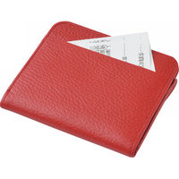 オフィススリーワークス 良品工房 日本製牛革二つ折財布 レッド B0110-201RE 1箱（直送品）