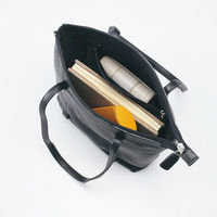 オフィススリーワークス 良品工房 日本製牛革トートバッグ 黒 B9119-101B 1箱（直送品）