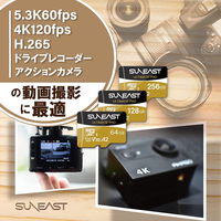 SUNEAST microSDXC UHS-I Card GOLD 256GB SE-MSDU1256B185 1個