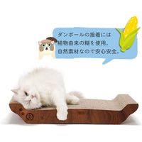 猫壱 バリバリベッドL ダークブラウン 爪とぎ 猫壱