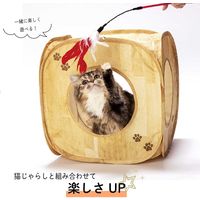 キャットプレイキューブ 木目柄 猫おもちゃ 猫壱