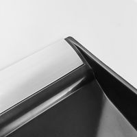 セーフラン安全用品 折りたたみスノースコップ 皿部サイズ280x240mm 黒 C0067 1個