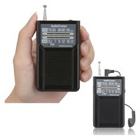 オーム電機 2バンドPラジオ P136 ブラック 03-7272 1個