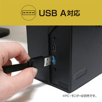USB Type-Cケーブル 0.8m コード巻き取り USB3.2Gen2 USB（A）[オス] - USB（C）[オス] 1本