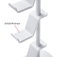 サンワサプライ ゲームコントローラースタンド（ヘッドホンホルダー付・ホワイト） JY-STN1W 1個（直送品）