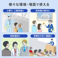 サンワサプライ ワイヤレスガイドシステム(親機) MM-WGS2TN 1個