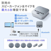 サンワサプライ Bluetooth会議スピーカーフォン(受信機のみ) MM-BTMSP3RC 1個（直送品）