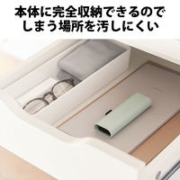 クリーナー ブラシ & クロス 2Way 静電気除去 除電ブラシ ブルーグリーン KBR-017GN エレコム 1個