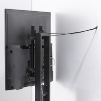 朝日木材加工 背板リバーシブル壁寄せテレビスタンド/ウォルナット木目 AS-WB850 1台（直送品）