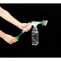 汚れスッキリ ジェット水圧ブラシ ペットボトル取付けタイプ グリーン 1個 コジット