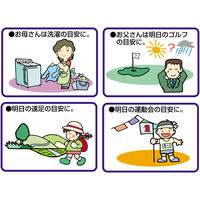 エンペックス気象計 プレシード電波時計 EX-5481 1個