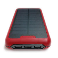 エアージェイ 災害対策用ポータブルモバイルソーラーバッテリー 20000mAh RD MB-S20000A 1台