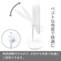 エアージェイ スマホスタンド&小物トレー付きLED女優ミラー SL-MRS2 WH 1台