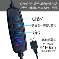 エアージェイ LEDリングライトくねくね三脚付き ラージサイズ SL-RTR2 1台