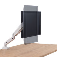 モニターアーム シングルアーム 17インチ～32インチ対応 耐荷重:9kg ガス式 VESA規格対応 ホワイト 1個 エレコム（直送品）