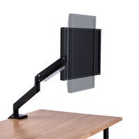 モニターアーム シングルアーム 17インチ～35インチ対応 耐荷重:15kg ガス式 VESA規格対応 ブラック 1個 エレコム