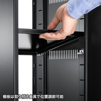 サンワサプライ 機器収納ボックス(幅300×奥行き350×高さ600mm) CP-KBOX7BK 1台（直送品）