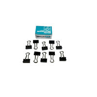 ライオン事務器 バインダークリップ 豆 口幅 13mm 10個入 No.105 1箱