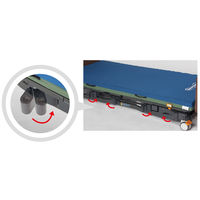 【介護ベッド】アーデル 3Mポジショニング 液晶リモコン 一括ロック 木製DB　プラッツ　P400-73BF1　1台（直送品）