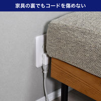 朝日電器 スペースアダプタ 縦型 A-372B(W) 1個