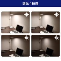朝日電器 LEDデスクライト USB付 AS-LED11(W) 1個