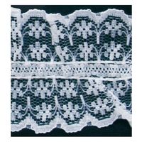 植村 一井商店 ラッセルタックレース 両山 幅4cm 10m巻 ホワイト RF2040-0 1セット(長さ10m×2巻セ（直送品）