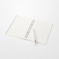 無印良品 ノート型はがせるルーズリーフ A5・5mm方眼 20穴 50枚 グレー 1セット（2冊） 良品計画